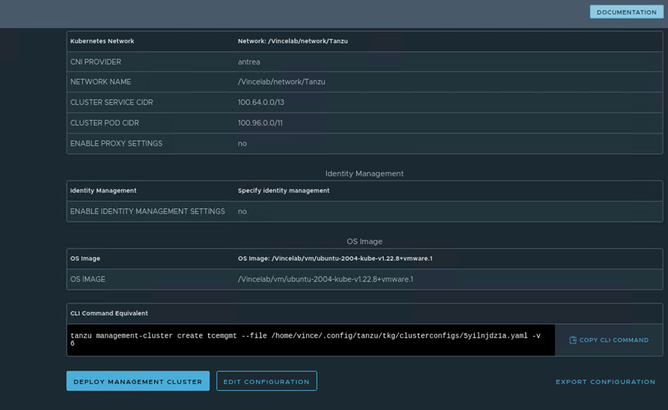 NSX Intelligence sur Tanzu