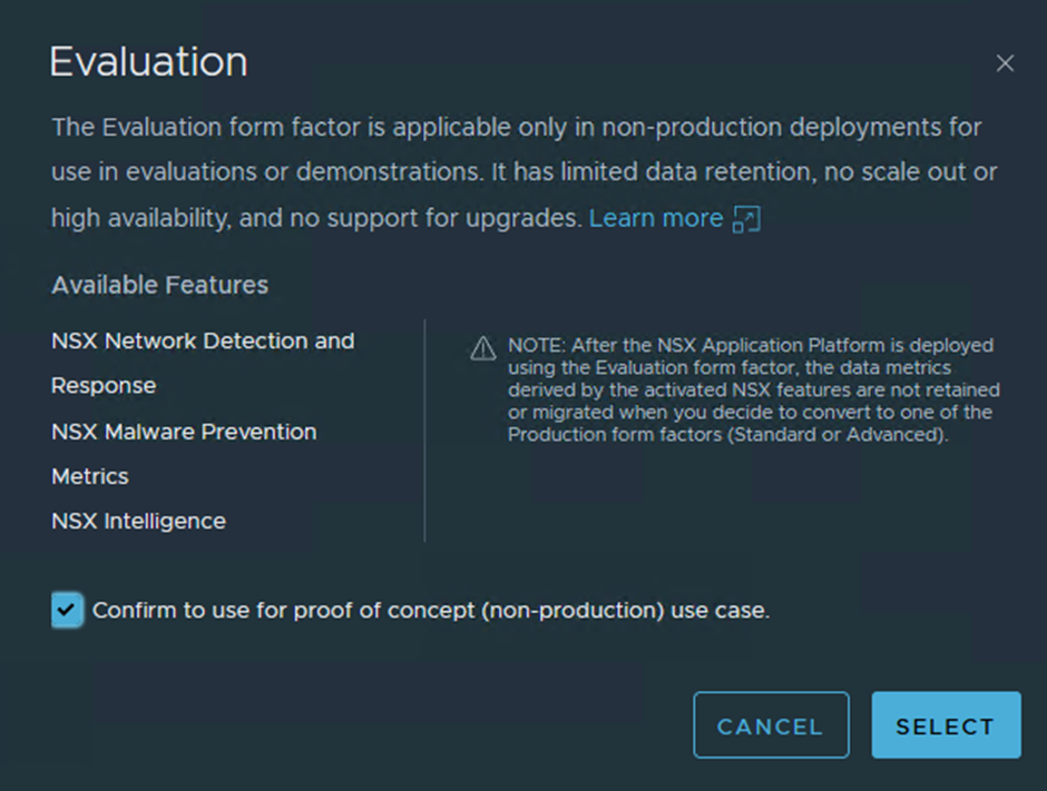 NSX Intelligence sur Tanzu