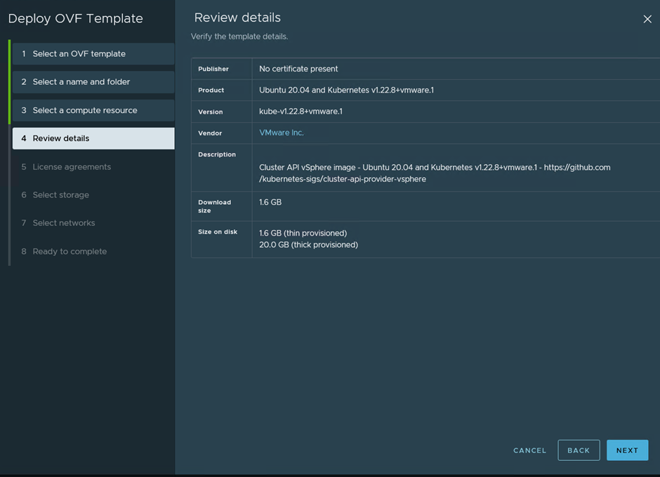 NSX Intelligence sur Tanzu